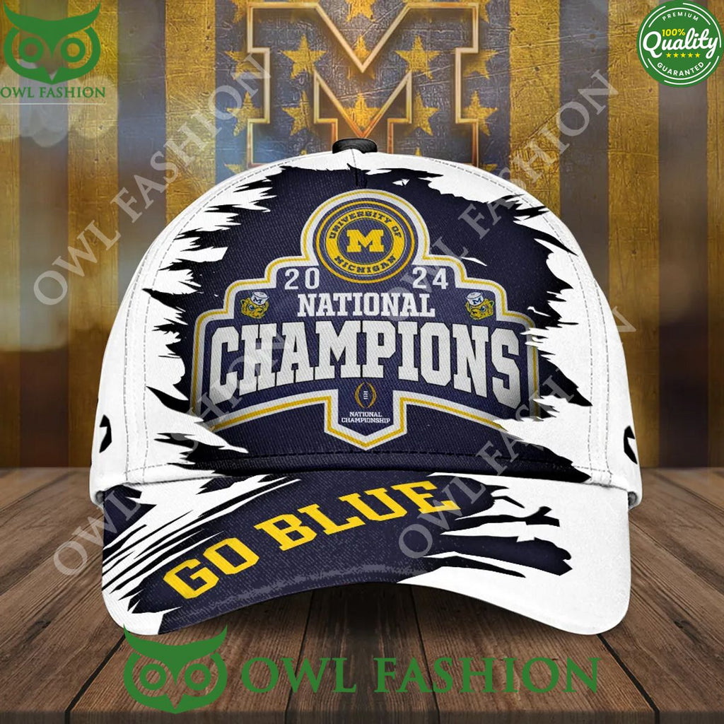 Michigan Wolverines 2024 Go Blue National Champions Cap