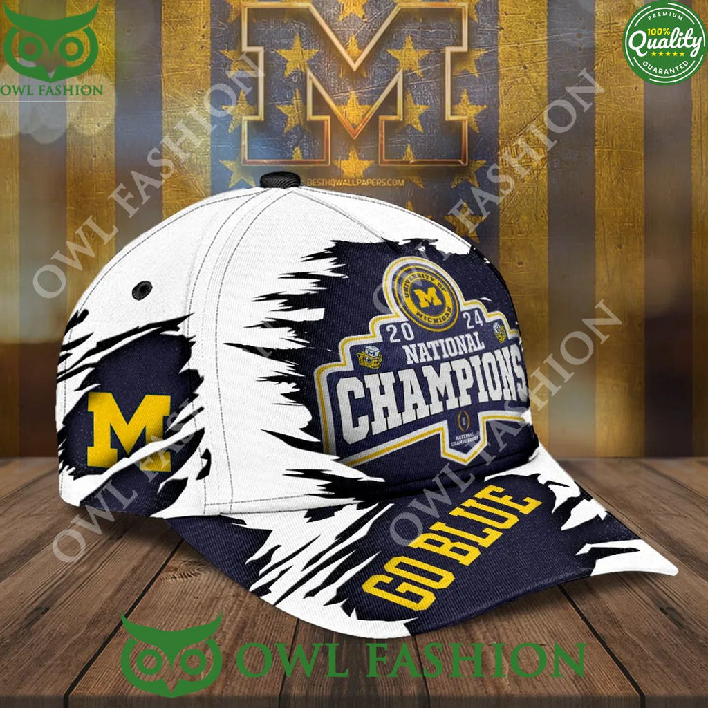 Michigan Wolverines 2024 Go Blue National Champions Cap