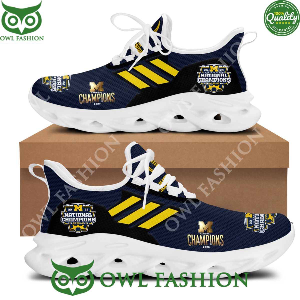Michigan Wolverines 23 24 National Champions Running Max soul Shoes