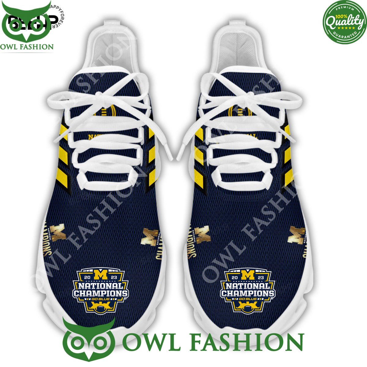 Michigan Wolverines 23 24 National Champions Running Max soul Shoes