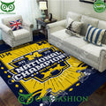 Michigan Wolverines Football Go Blue Rectangular Rug