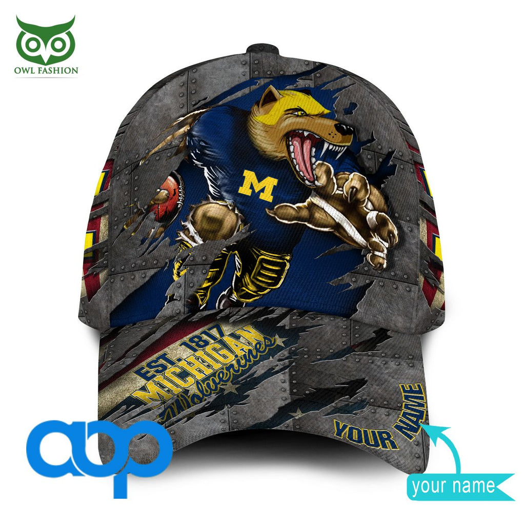 Michigan Wolverines New 2023 Personalized NCAA Printed Cap