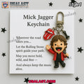Mick Jagger Memorial Keyring Keychain
