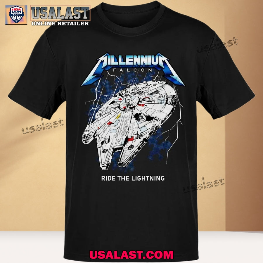 Millennium Falcon Ride The Lightning Unisex T-Shirt