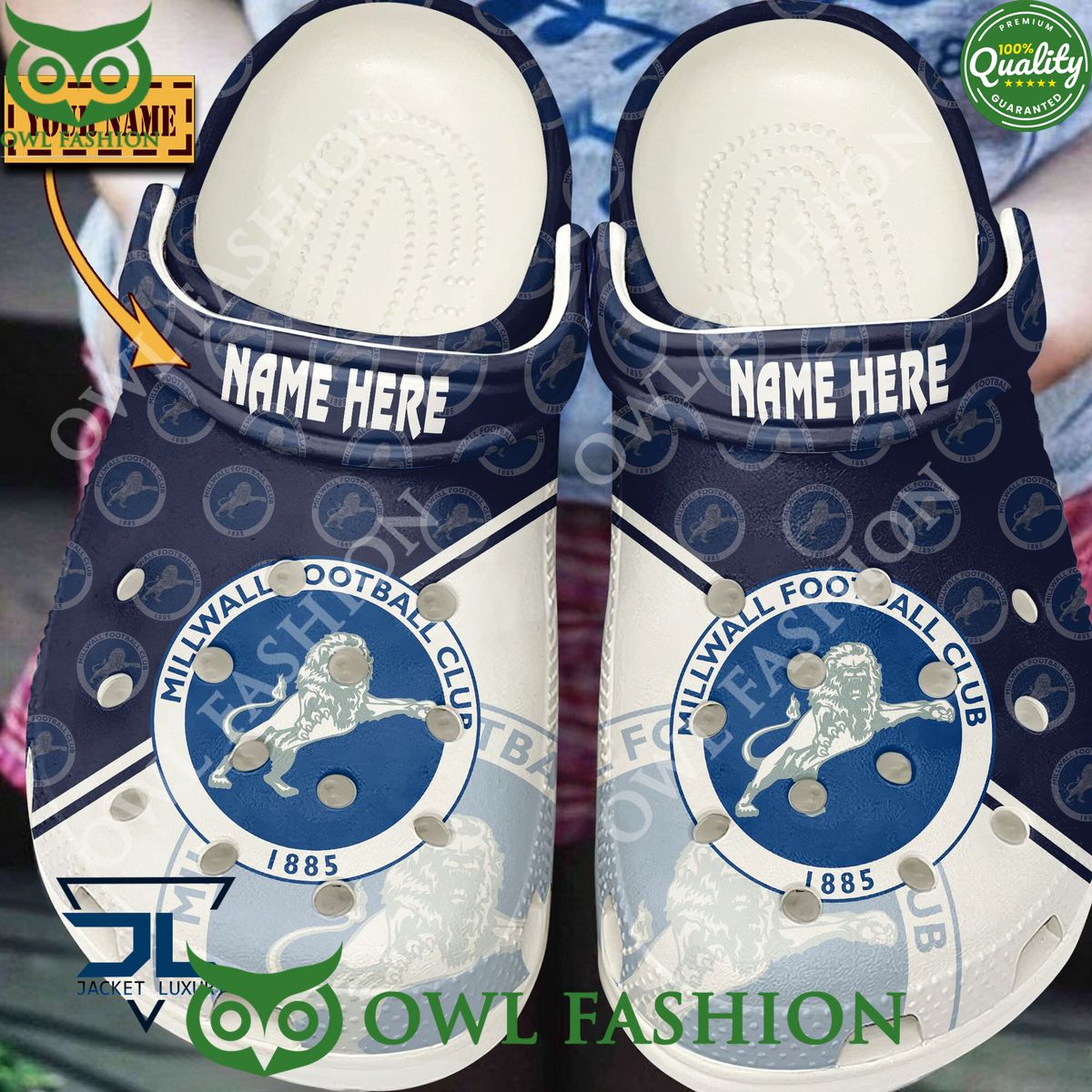 Millwall F.C EFL English Football Limited Custom Croc