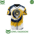 Milwaukee Brewers Grateful Dead Design MLB Limited Baseball Jersey shirt