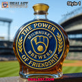 Milwaukee Brewers Power of Friendship Whiskey Bottle