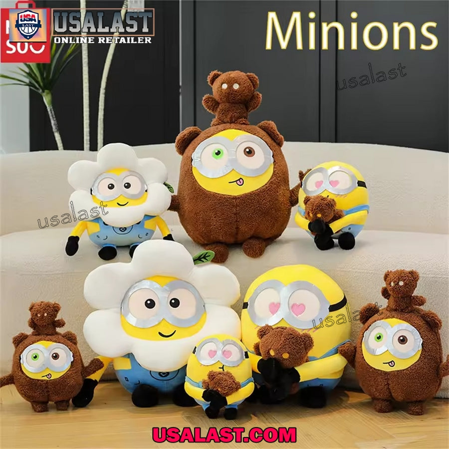 Minion Plush Doll – Cute Transformed Cartoon Toy for Bedroom & Sofa Decoration