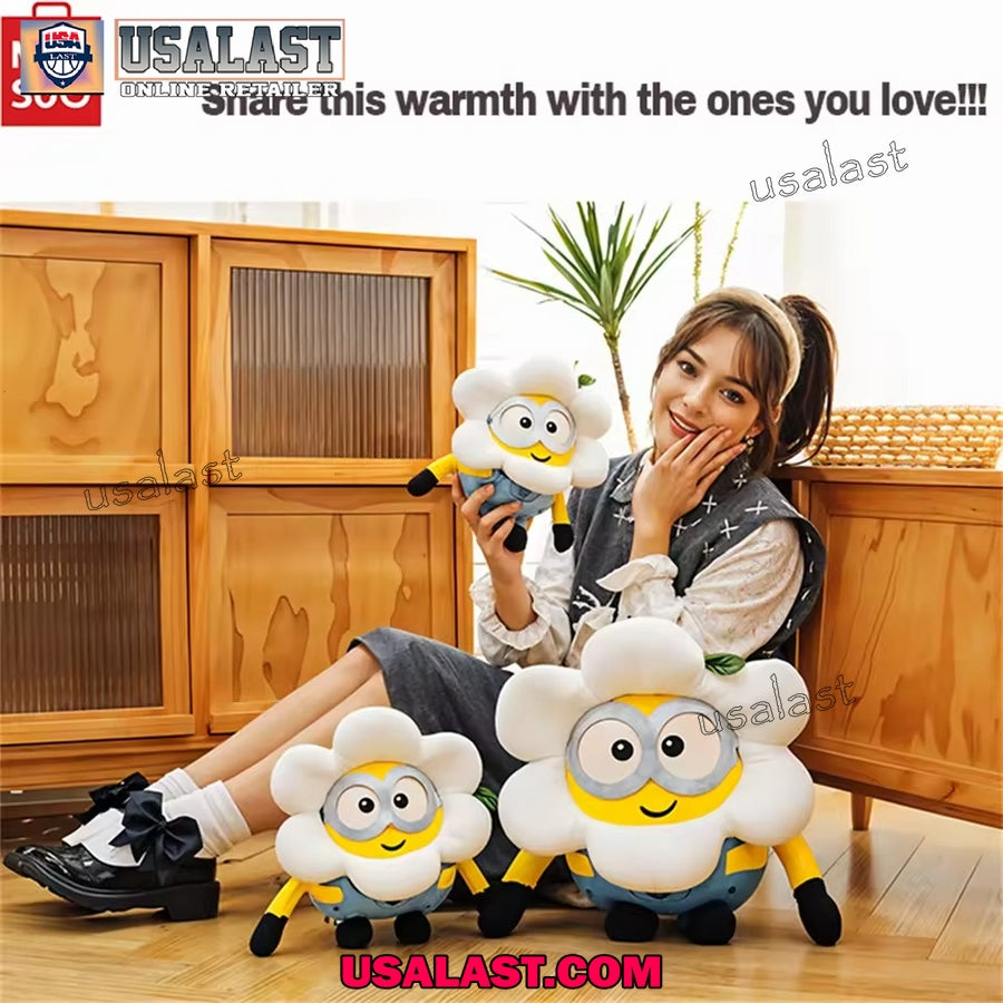 Minion Plush Doll – Cute Transformed Cartoon Toy for Bedroom & Sofa Decoration