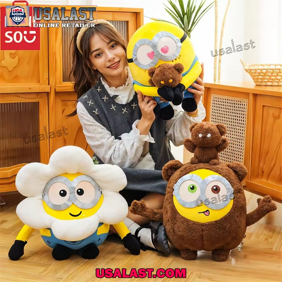 Minion Plush Doll – Cute Transformed Cartoon Toy for Bedroom & Sofa Decoration
