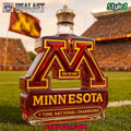 Minnesota Golden Gophers 7 Time National Champions Whiskey Bottle