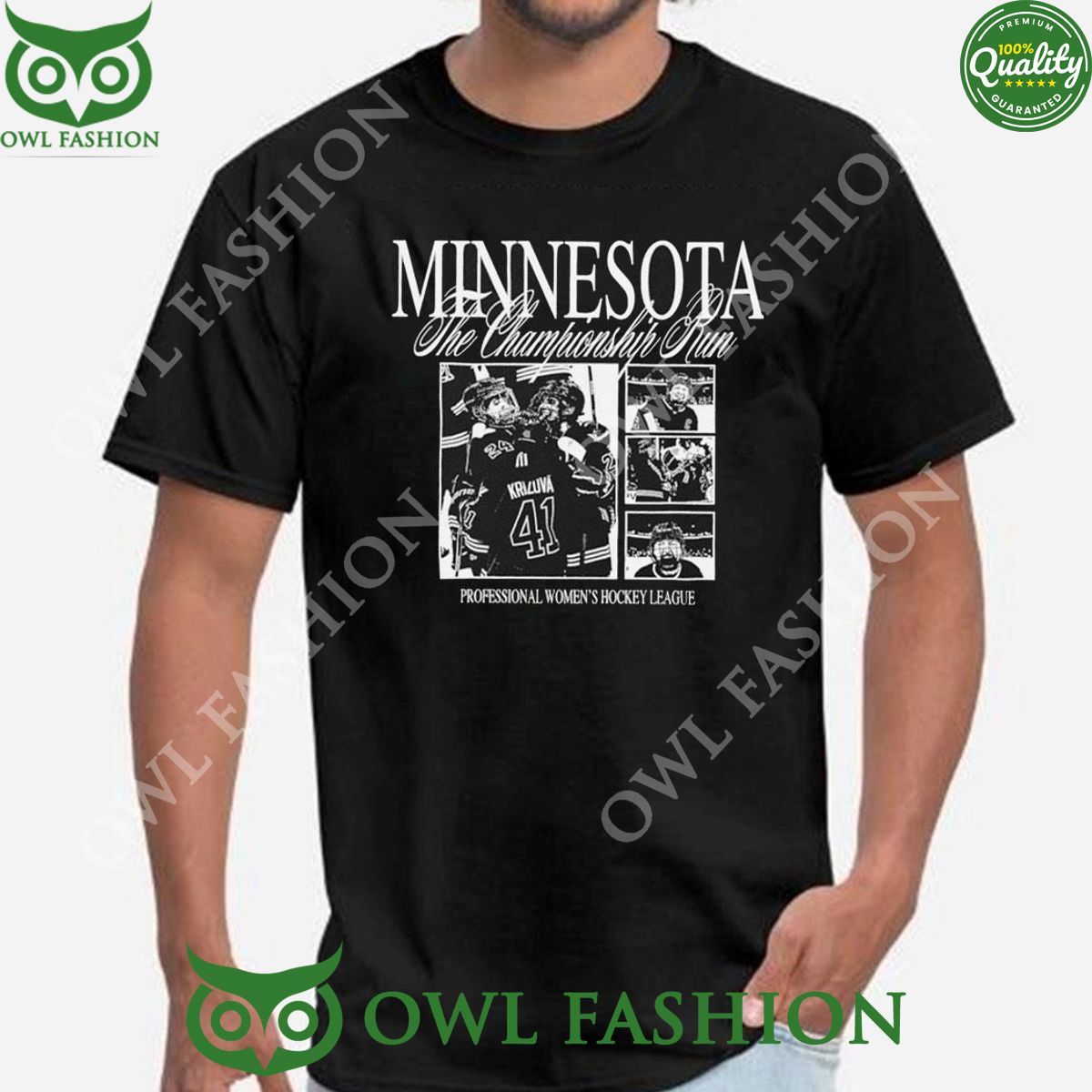 Minnesota Pwhl Champions Run 2024 Professional Women Hockey League TShirt