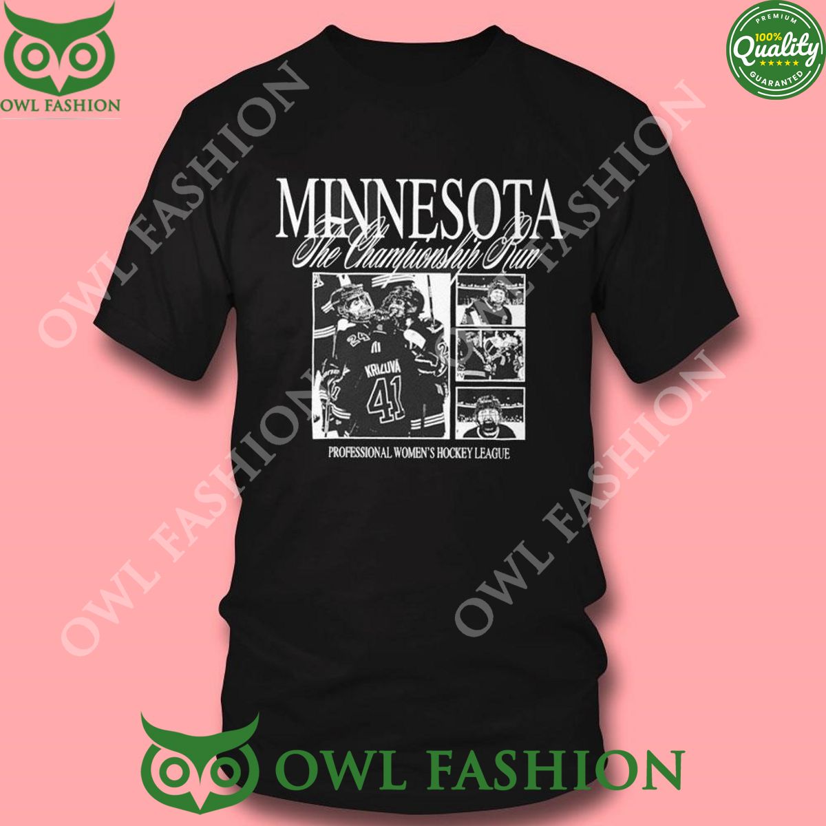 Minnesota Pwhl Champions Run 2024 Professional Women Hockey League TShirt