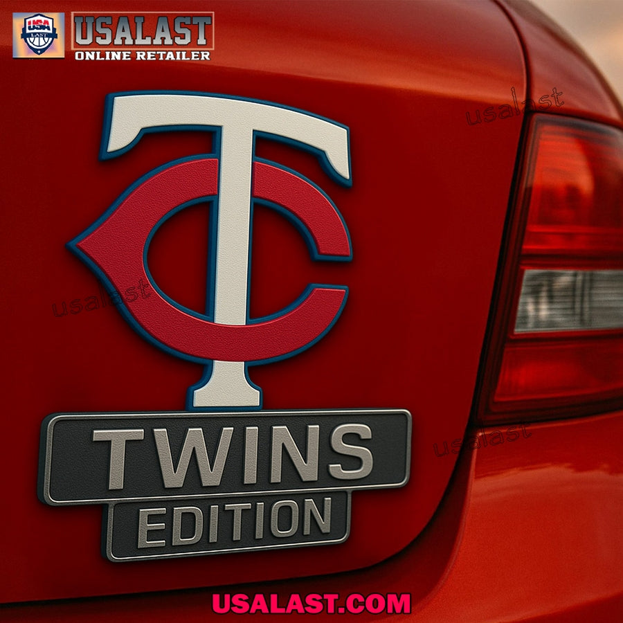 Minnesota Twins Car Emblem Custom 3D Badge