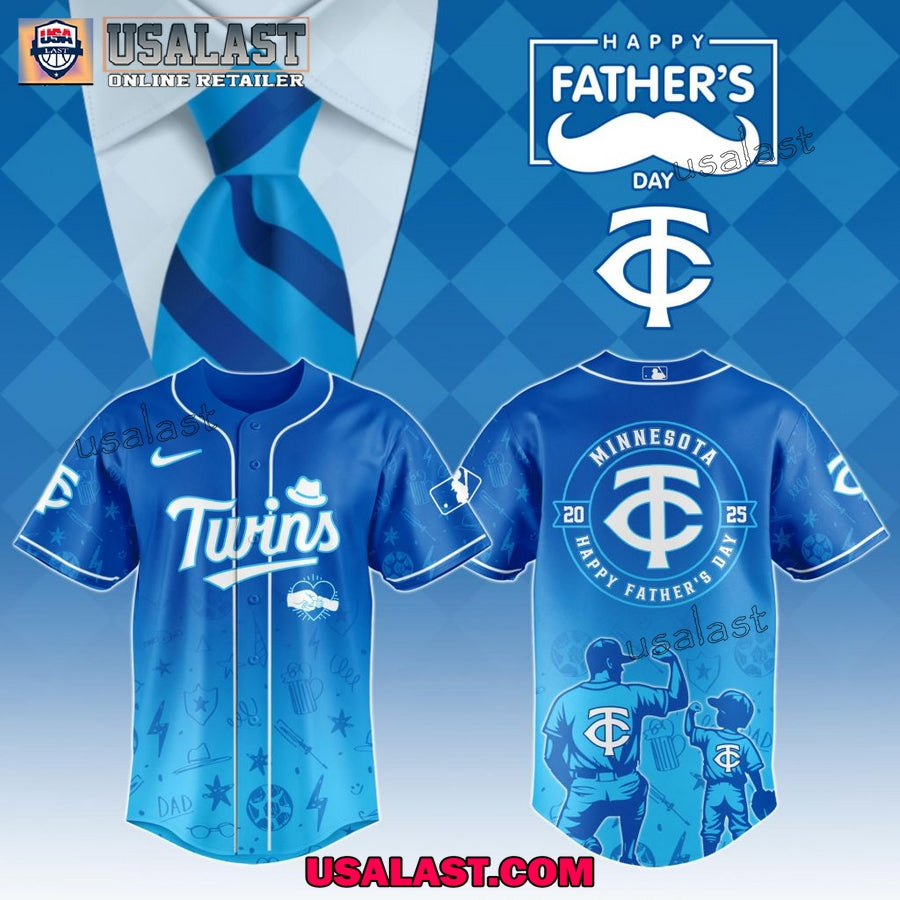 Minnesota Twins Happy Father’s Day 2025 Baseball Jersey