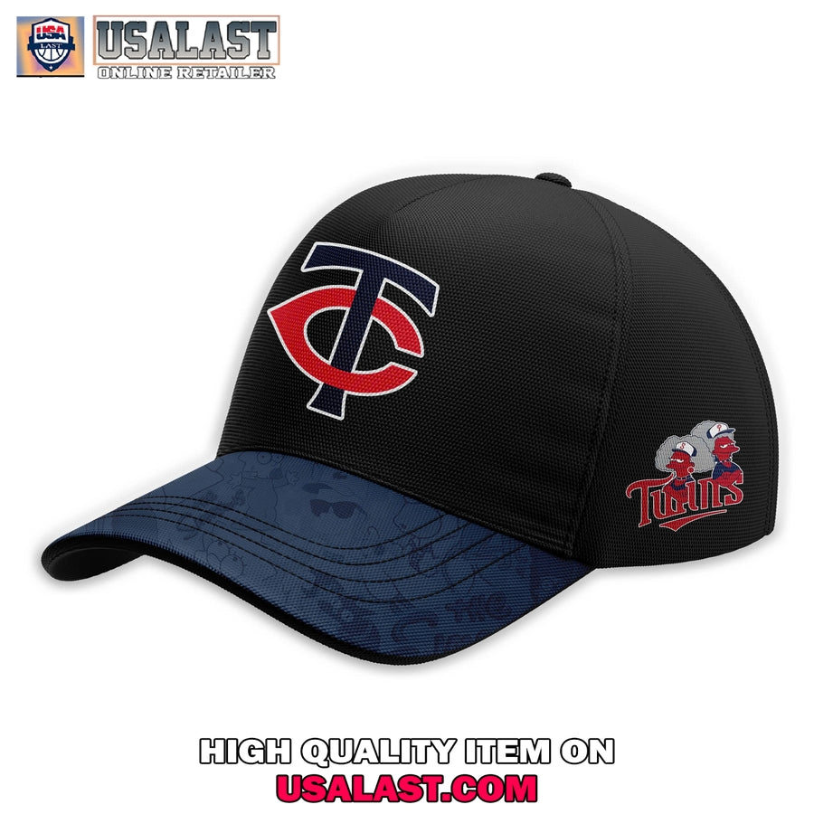 Minnesota Twins Mix The Simpsons Heritage Custom Baseball Jersey