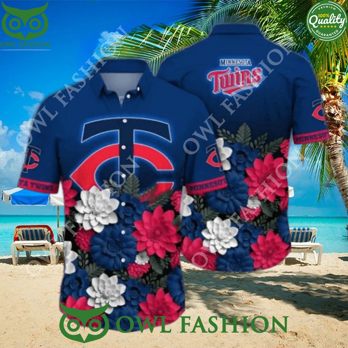 Minnesota Twins MLB Flower Fangift Hawaiian Shirt