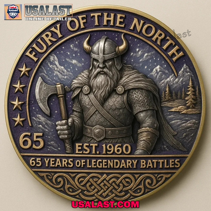 Minnesota Vikings 65th Anniversary Commemorative Coin