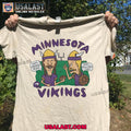 Minnesota Vikings x Beavis and Butthead Unisex Tee Shirt, Sweatshirt