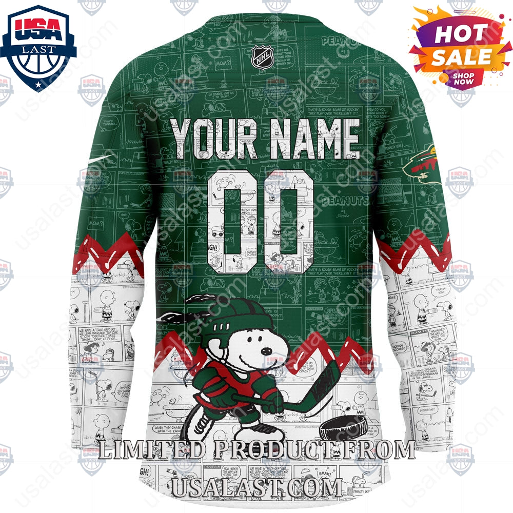 Minnesota Wild NHL Happiness Is 75th Anniversary of Peanuts Hoodie