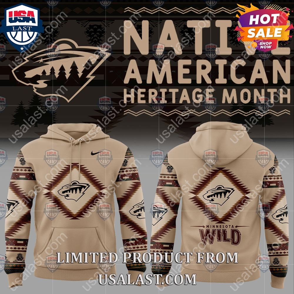 Minnesota Wild NHL Native American Heritage Month Hoodie