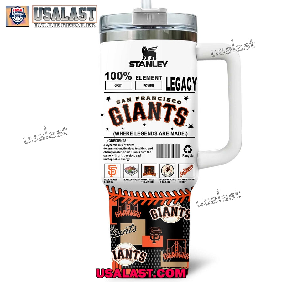 San Francisco Giants Custom Name 40oz Tumbler Cup