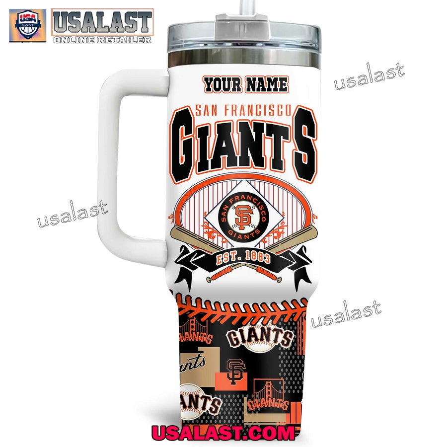 San Francisco Giants Custom Name 40oz Tumbler Cup