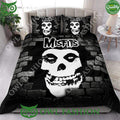 Misfits Rock Band Black Bedding Set AOP