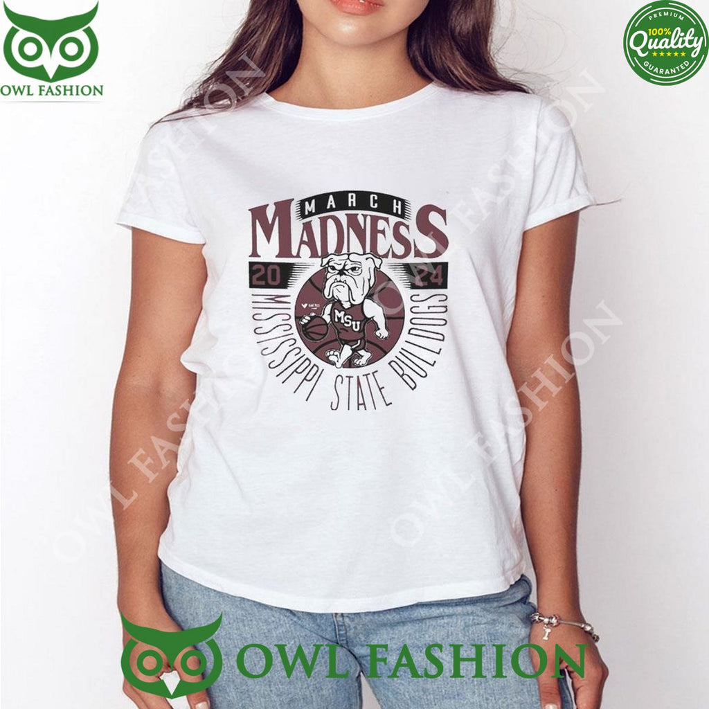 Mississippi State Bulldogs March Madness Mascot 2024 TShirt