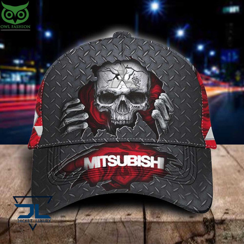 Mitsubishi Car Skull Metal New Classic Cap