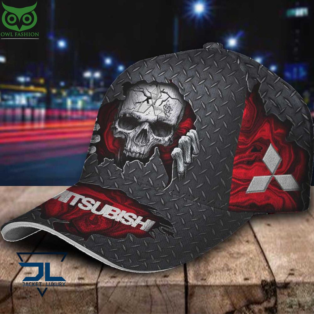 Mitsubishi Car Skull Metal New Classic Cap