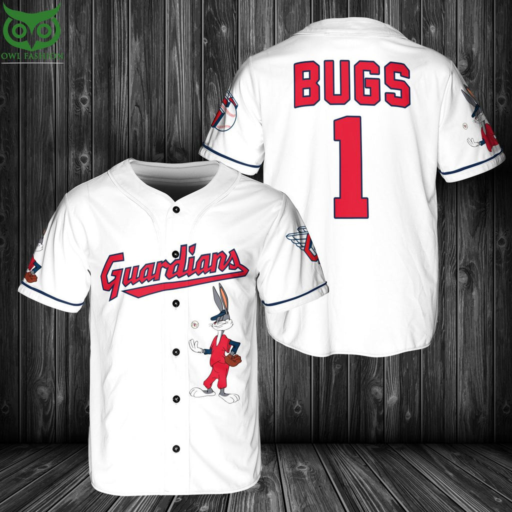 MLB Cleveland Guardians Bugs Bunny Baseball Jersey Shirt
