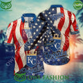 MLB Kansas City Royals Hawaiian Shirt Limited Independence Day