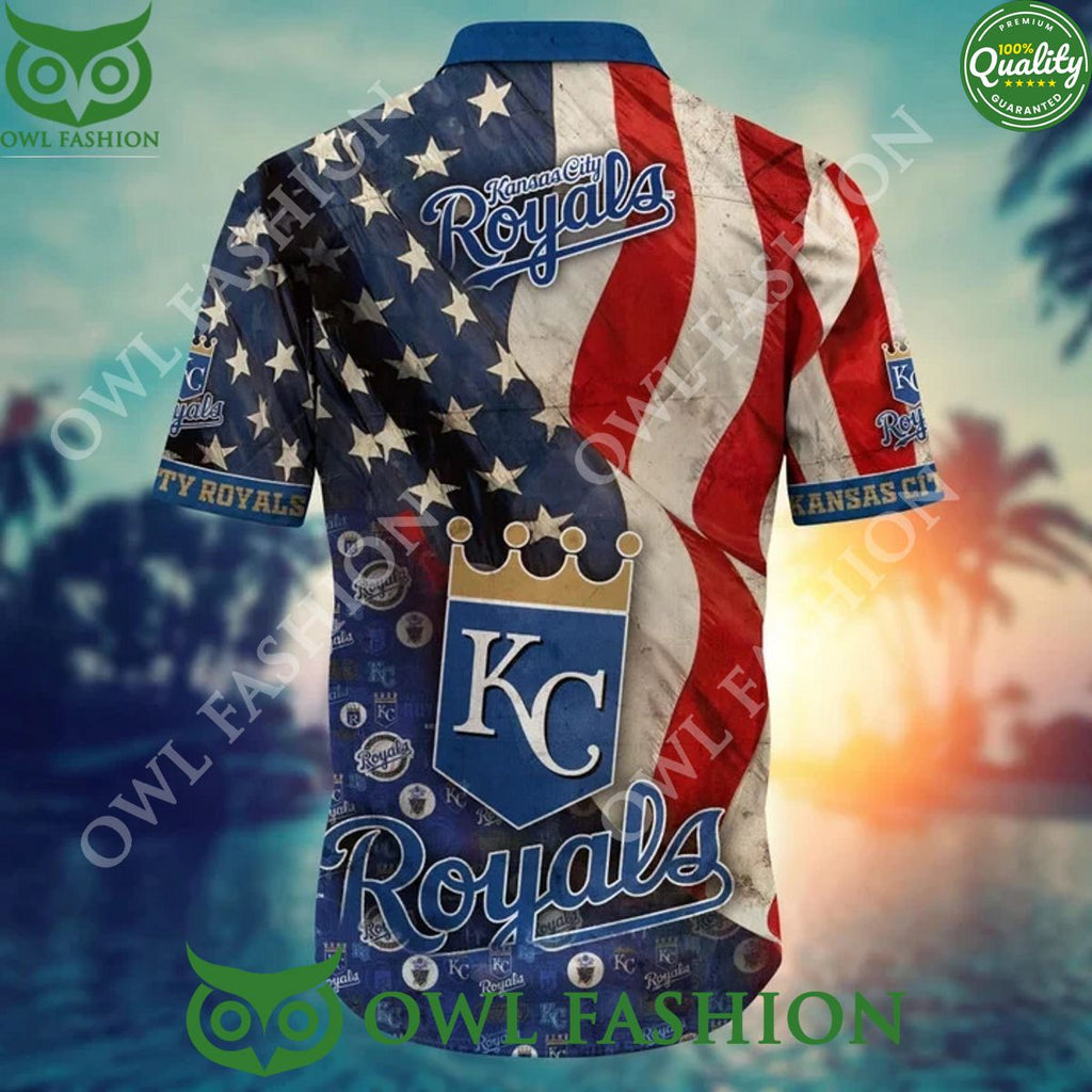 MLB Kansas City Royals Hawaiian Shirt Limited Independence Day