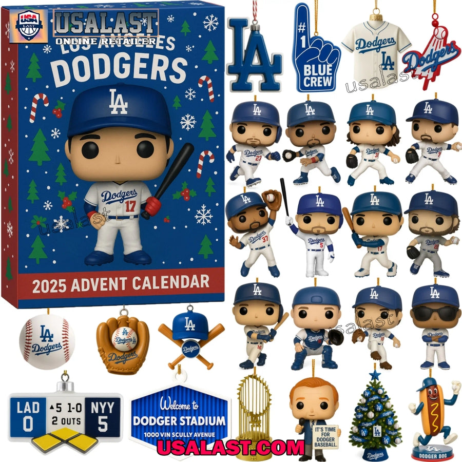 MLB Los Angeles Dodgers 2025 Advent Calendar