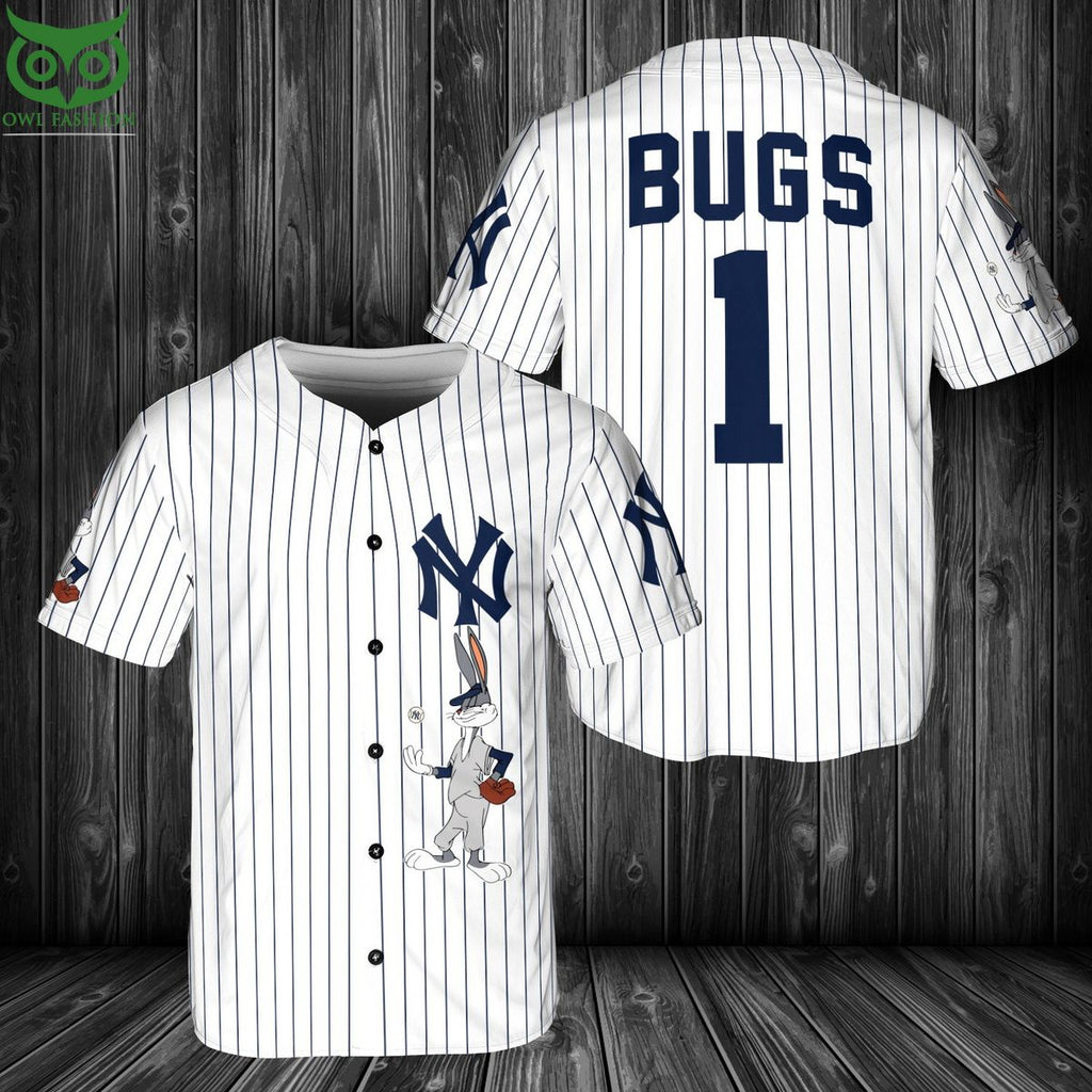 MLB New York Yankees Bugs Bunny Baseball Jersey Shirt