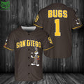 MLB San Diego Padres Bugs Bunny Baseball Jersey Shirt