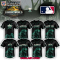 MLB Team x Jurassic World Black Baseball Jersey 2025