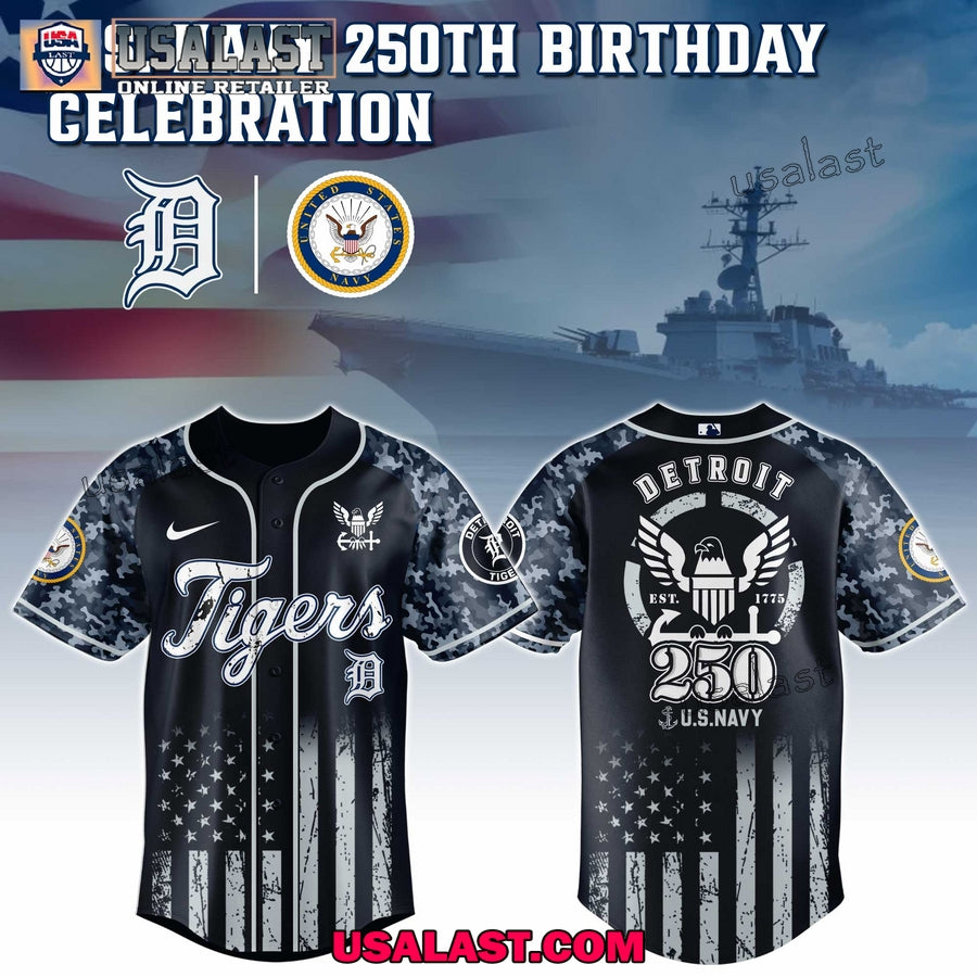 MLB Team x US Navy 250th Anniversary Baseball Jersey Shirt
