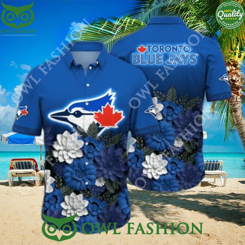 MLB Toronto Blue Jays Flower Summer Hawaiian Shirt