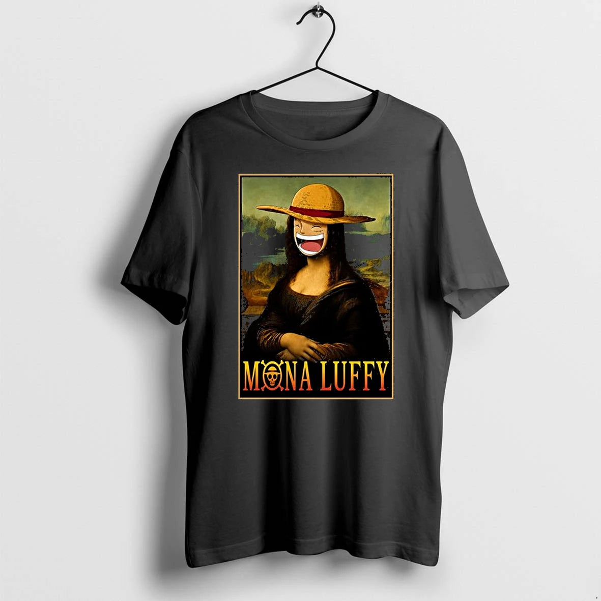 Mona Luffy Anime Mona Lisa Parody 0 Tshirts Sweater