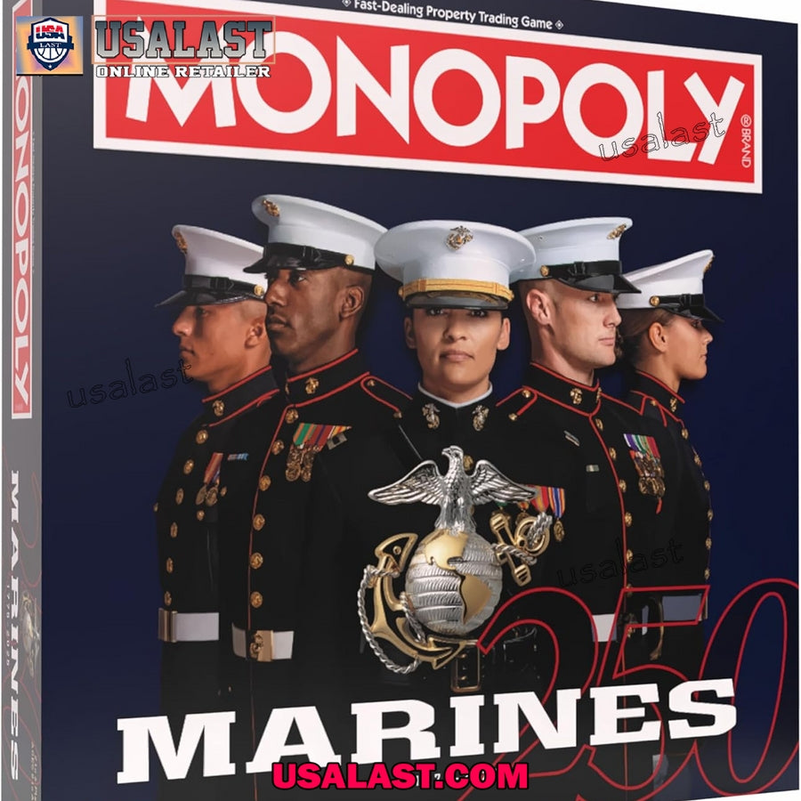 Monopoly US Marine Corps 250th Anniversary Game Board