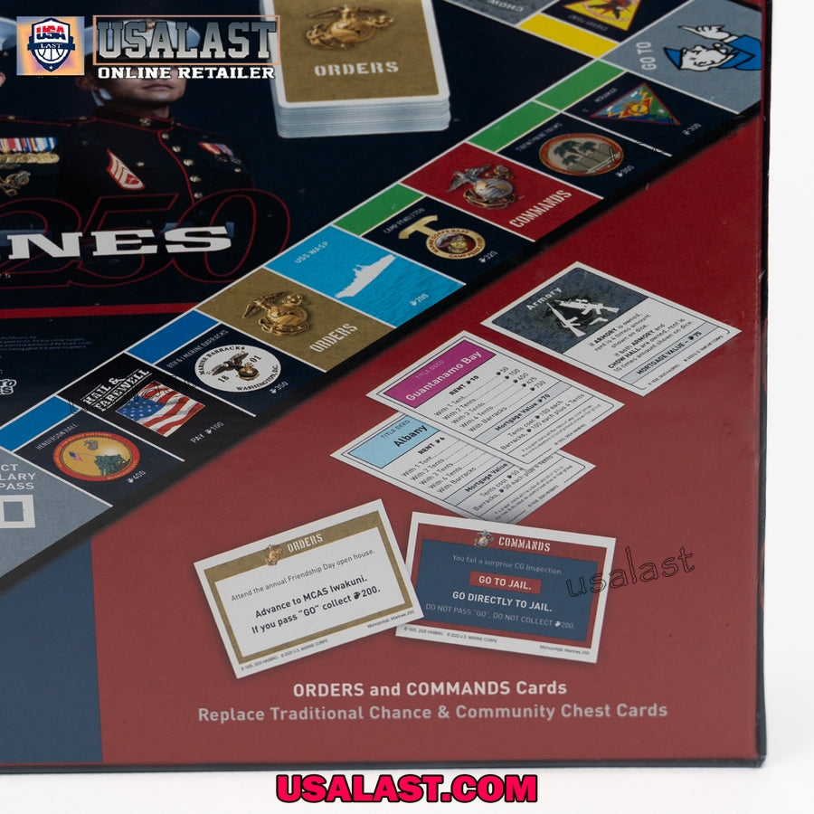 Monopoly US Marine Corps 250th Anniversary Game Board