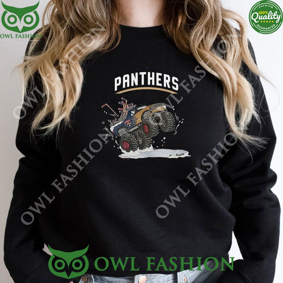 Monster Truck Florida Panthers Nhl 2024 Stanley Cup Champions Prime Time Tshirt Hoodie