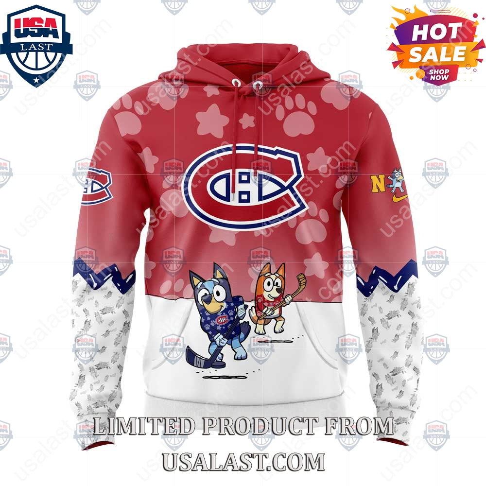 Montreal Canadiens NHL Bluey and Bingo Hoodie