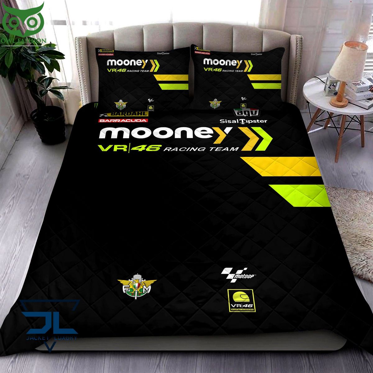 Mooney VR46 Racing Team Quilt Bedding Set