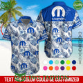 Mopar Car Floral tropical limited Custom Name hawaiian shirt
