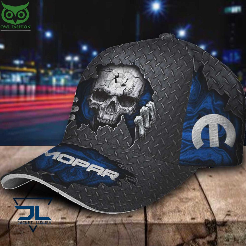 Mopar Car Skull Metal New Classic Cap