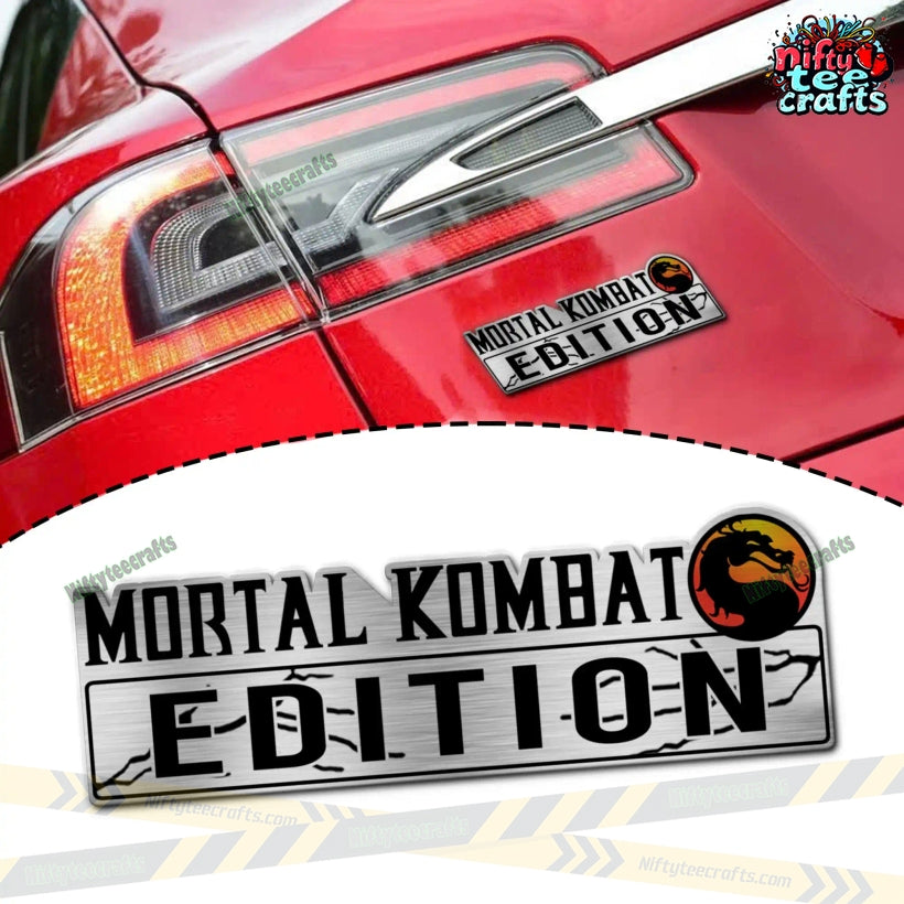Mortal Kombat Edition Custom 3D Car Badge Sticker
