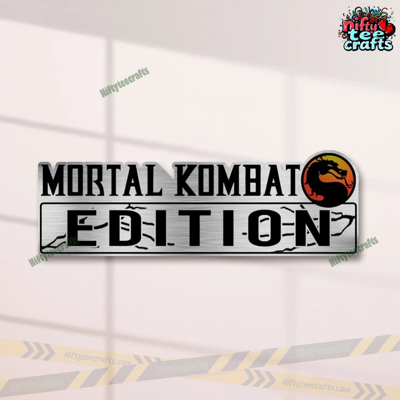 Mortal Kombat Edition Custom 3D Car Badge Sticker